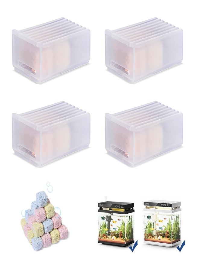 URUQ Aquarium Bio Filter Media Module: 4-Box Filtration Materials for Purify Water Quality Eliminate Odors - URUQ Fish Tank Filter Replacement - Image 1